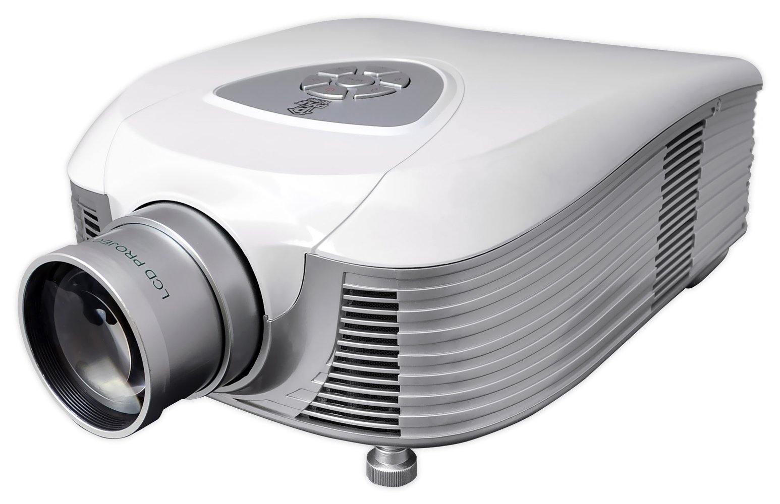 プロジェクター PyleHome PRJ3D79 32-Inch to 200-Inch 4:316:9 HD 5-Inch LCD Projector : Pyle Video Projector 1080P Full HD Professional Cinema