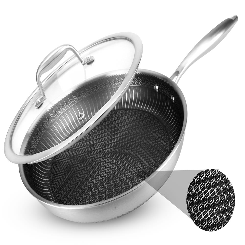 thumbnail interactive-video image 1 of Hawkins 1.25L Breakfast Pan, Nonstick Triply Stainless Steel Appachatty... 1 of 12