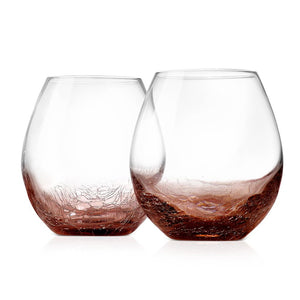 Crystal Stemless Wine Glasses