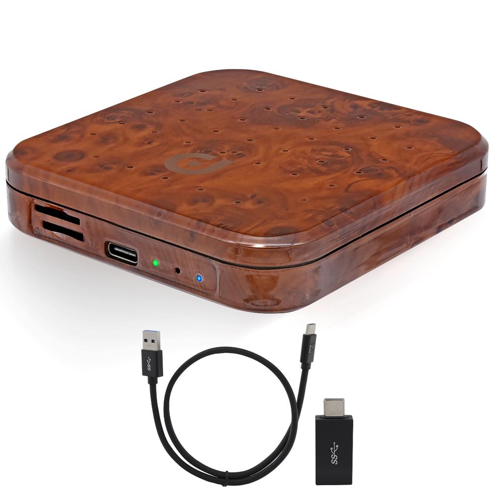 Wireless Carplay Android Box - Seamless Streaming, 4GB RAM, Wood