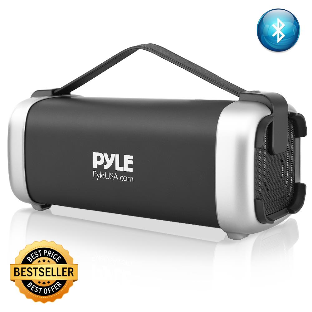 PyleUsa Wireless Portable Bluetooth Boombox Speaker - 40W 2Ch Waterproof Rechargeable Speaker Loud Stereo System w/Google Assistant/Siri Voice Control Pyle PBMWP185 500W Portable Bluetooth Wireless BoomBox Stereo