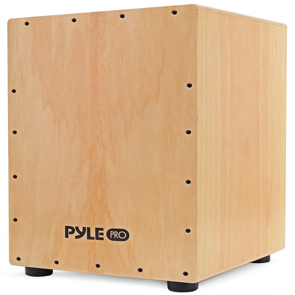Wooden Cajon Percussion Box – Pyle USA