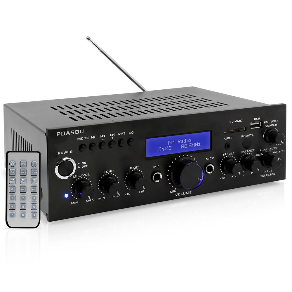 AK45/AK35 800W Home Power Amplifier 2 Channel Bluetooth 5.0 Mini Hifi Digital Stereo Sound Amplifier Support FM USB SD Mic input