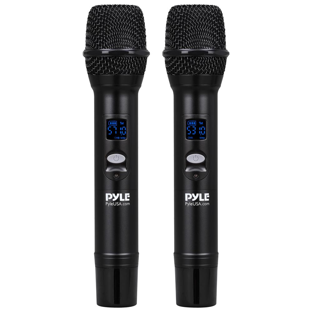 Pyle Wireless Handheld Microphone (Models: PWMA120BM, PWMA1216BM - Old Version)　並行輸入 PYLE PDWMU103 UHF Wireless Handheld Microphone System