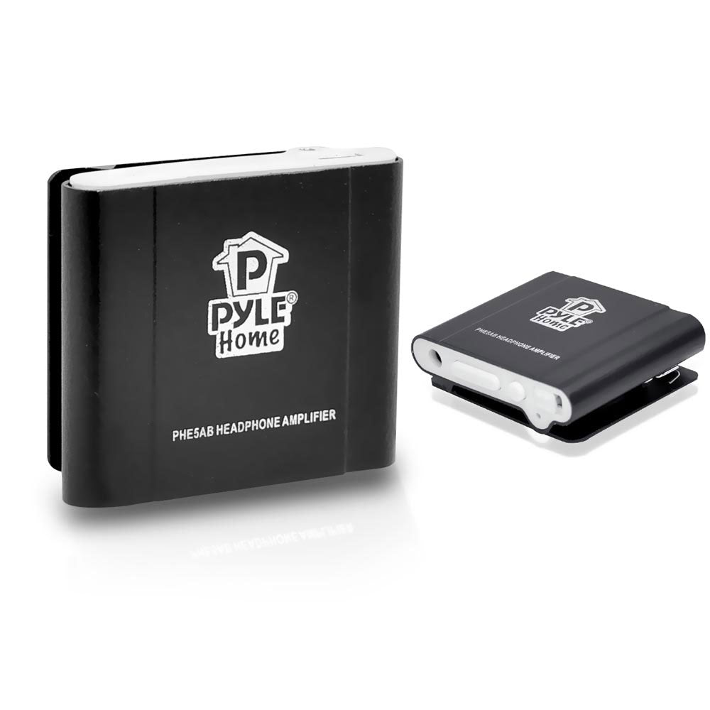 Pyle PHE5AB - Bass Boosting Portable Headphone Amplifier (Black Color) Pyle PHE5AB - Bass Boosting Portable Headphone Amplifier (Black Color)