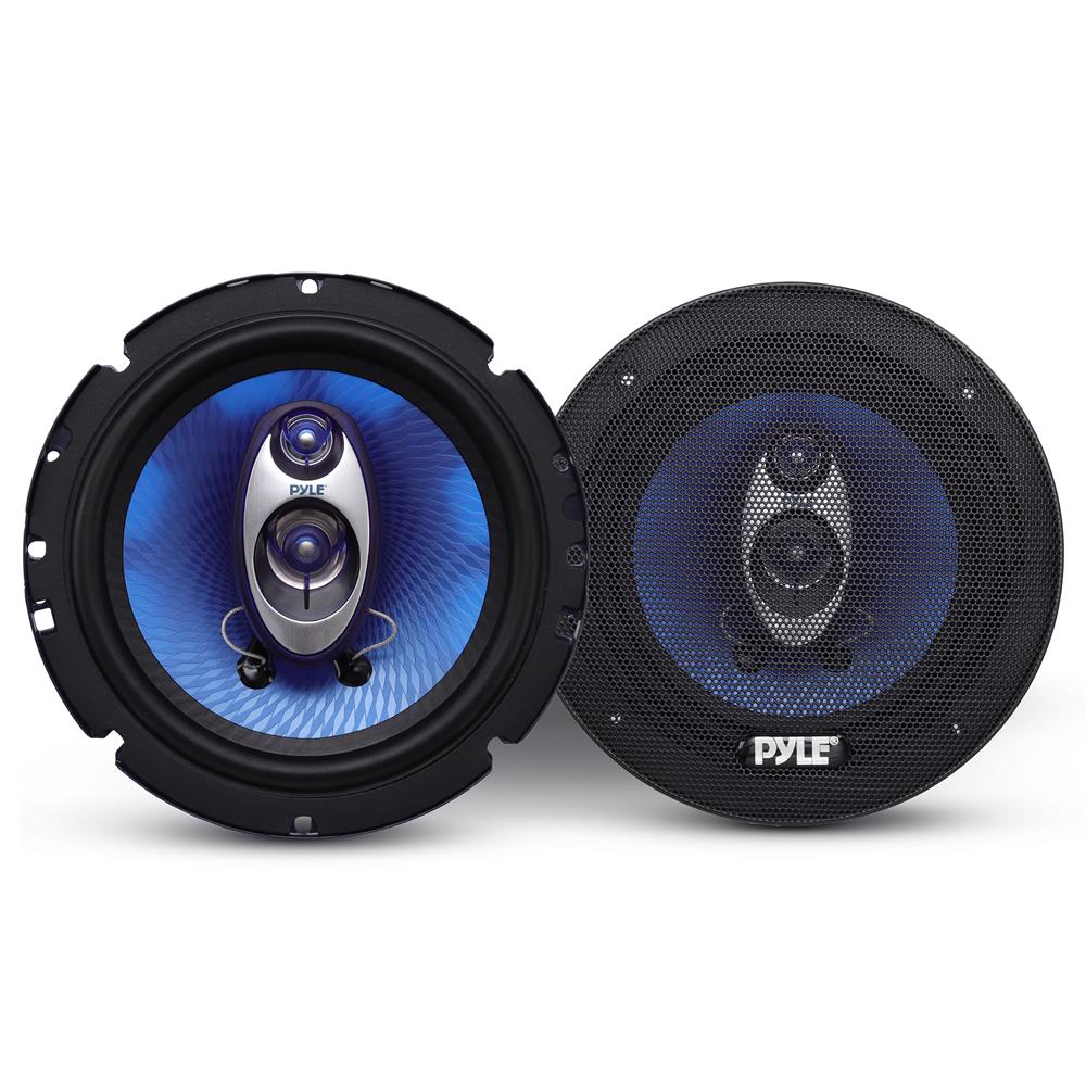 360W Car Speakers, Butyl Rubber, Blue Poly Cone – Pyle USA - Main Image