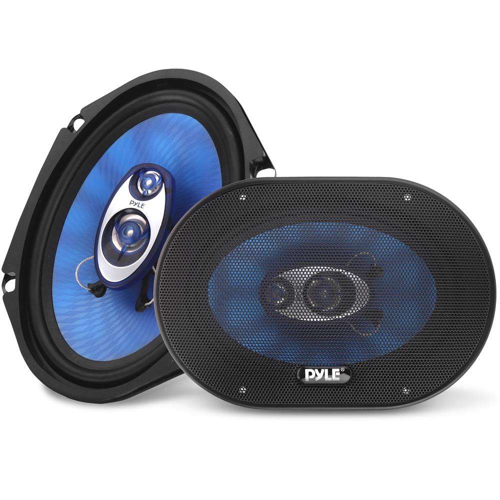 あおプロジェクター Car Speakers Pair 360W Blue Poly Cone Butyl Rubber Surround – Pyle USA
