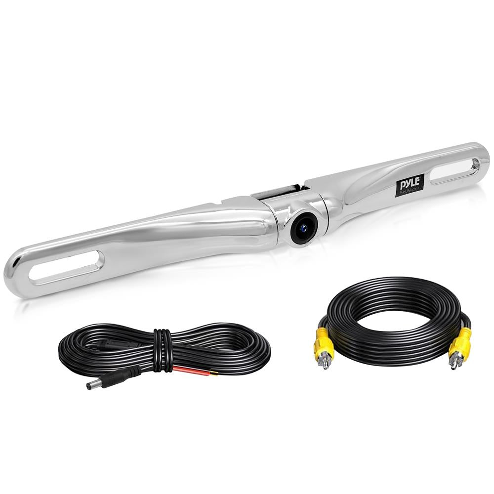 Cyclesight リアルタイムリアビューカメラ Rearview Backup Camera, Waterproof, 170¬∞ Wide-Angle, Chrome