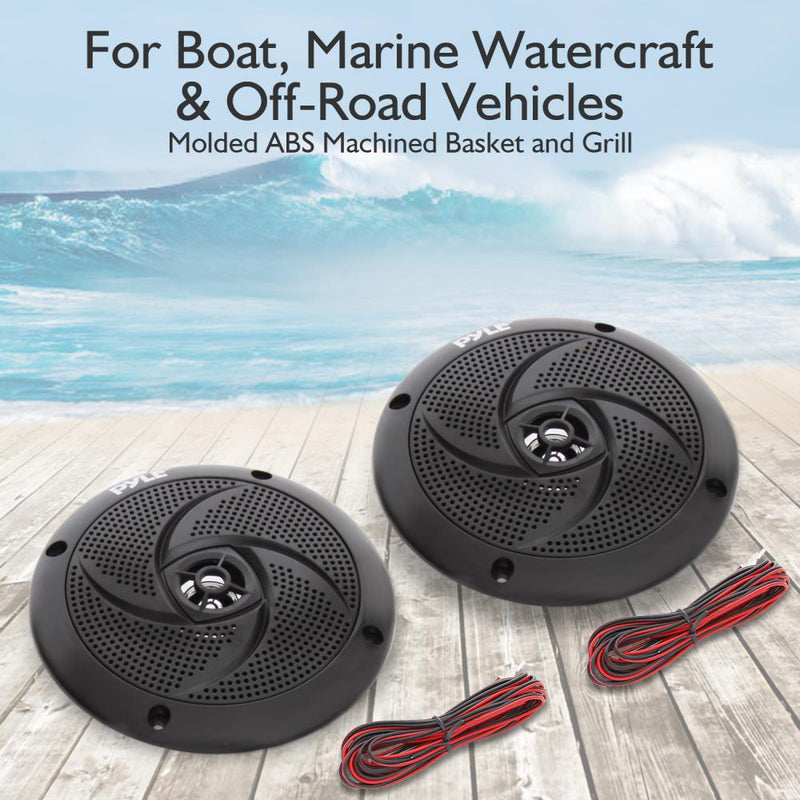 Pyle 5.25'' Waterproof Off-Road Speakers, Marine Speakers, Rated