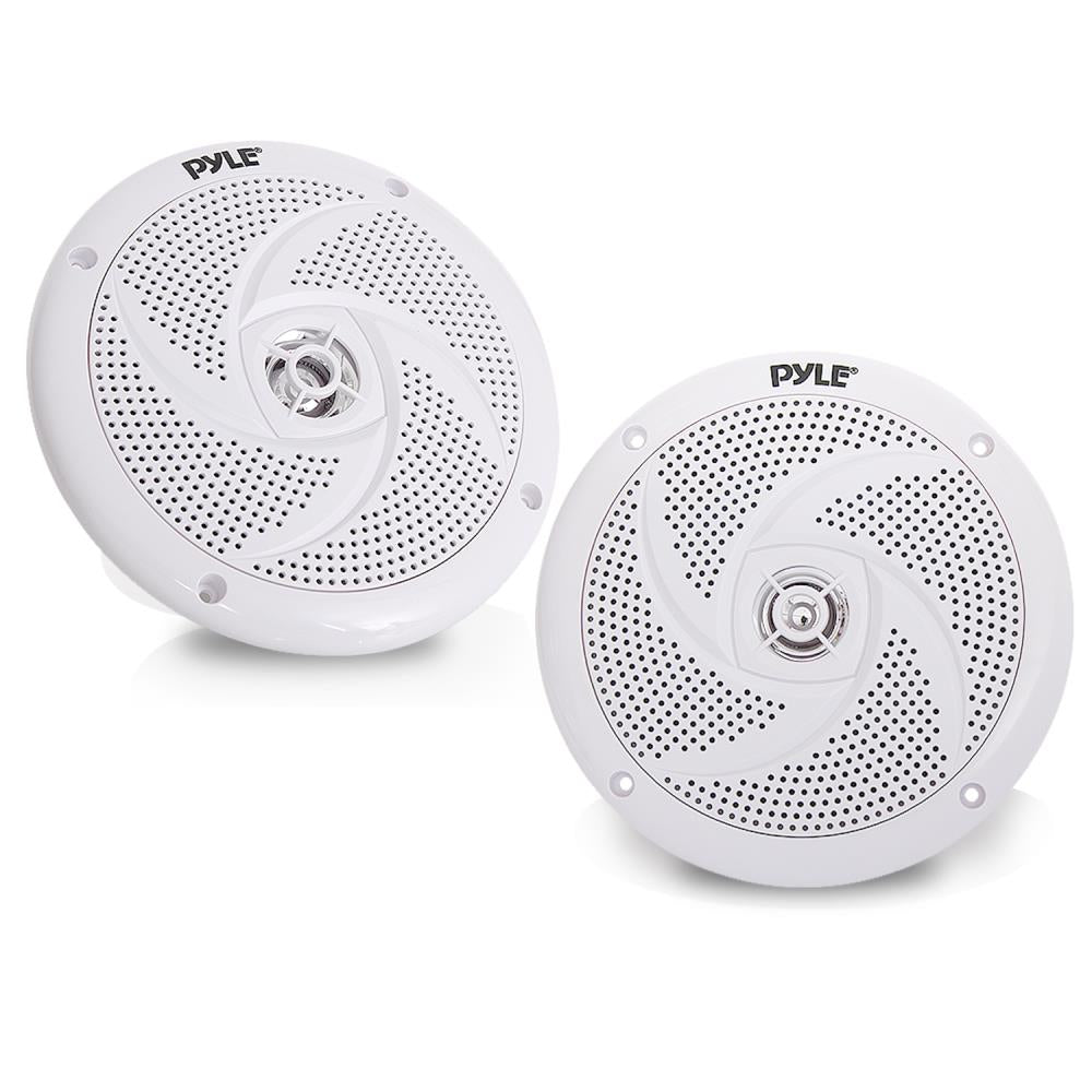 Marine Speakers 240W Waterproof Low-Profile Slim White