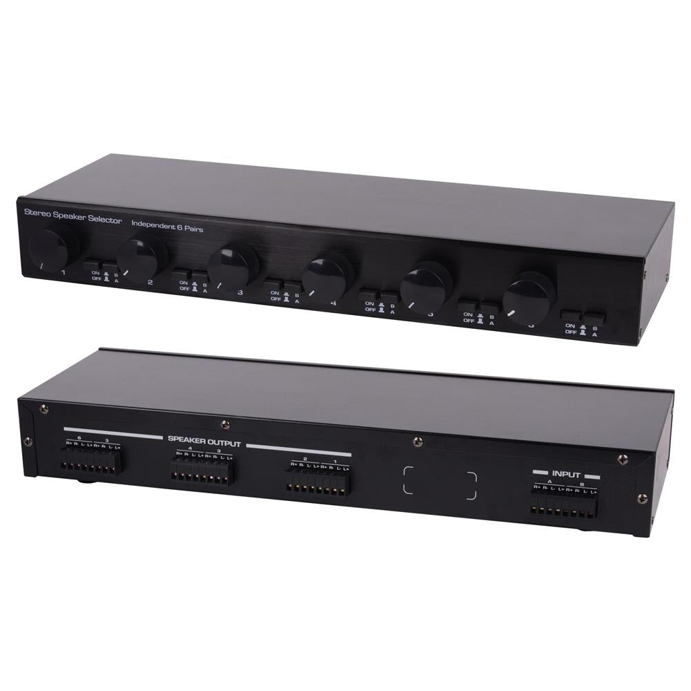 4-Way Stereo Speaker Selector – Pyle USA