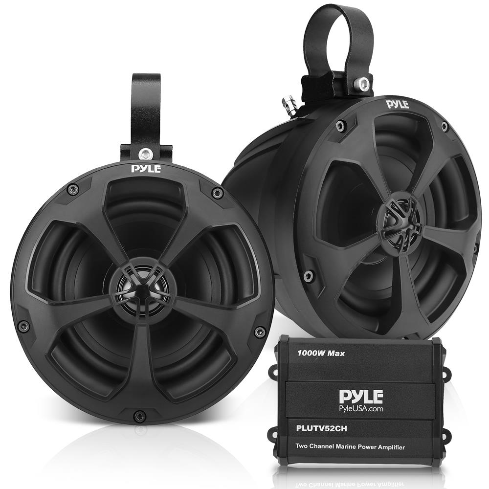 Amplifier Pyle Marine Speakers Marine Speaker And Amp Combo: Pyle