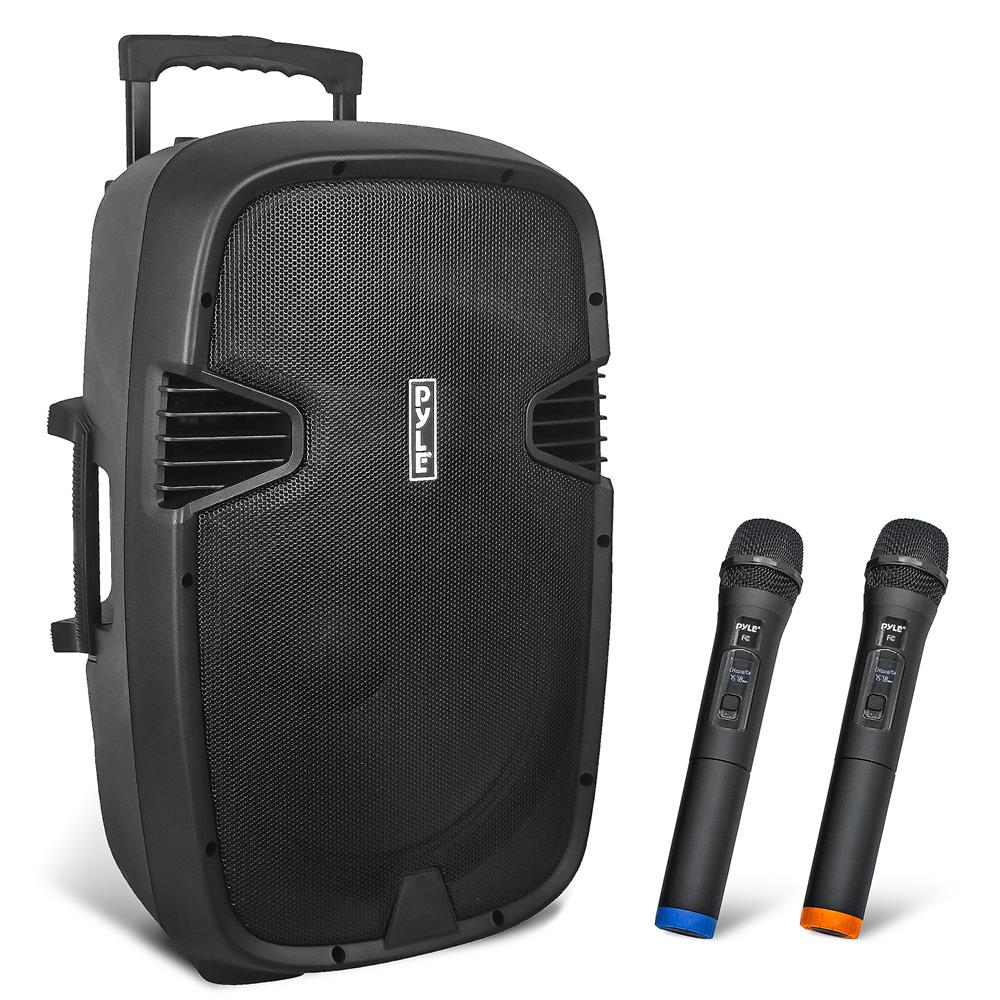 Portable Bluetooth PA Speaker 1600W Rechargeable Battery 15