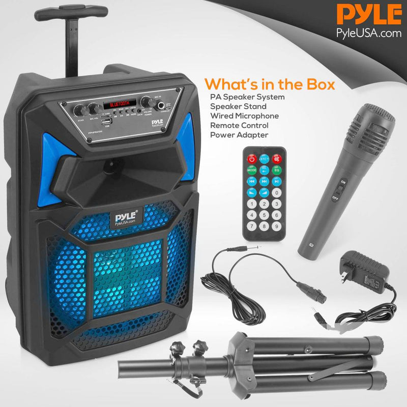 Portable Bluetooth Pa Speaker System Kit – Pyle USA