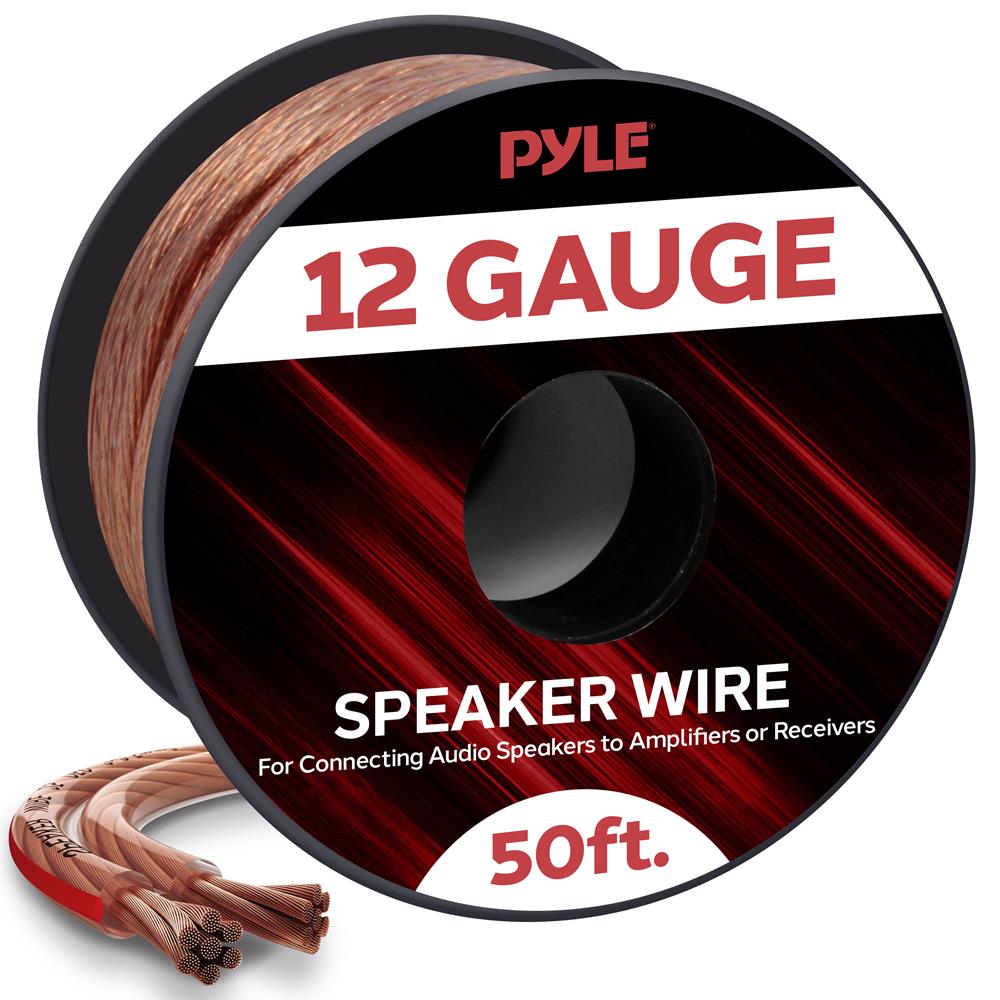 12 Gauge Speaker Wire CCA Car Audio Home Theater 50 Ft Flexible RI Audio | UK