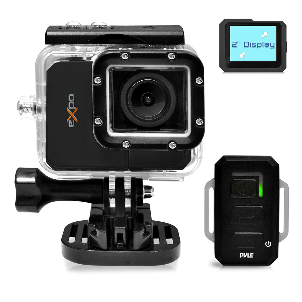 Action Camera 1080p HD Video Waterproof 20MP Wi-Fi Remote
