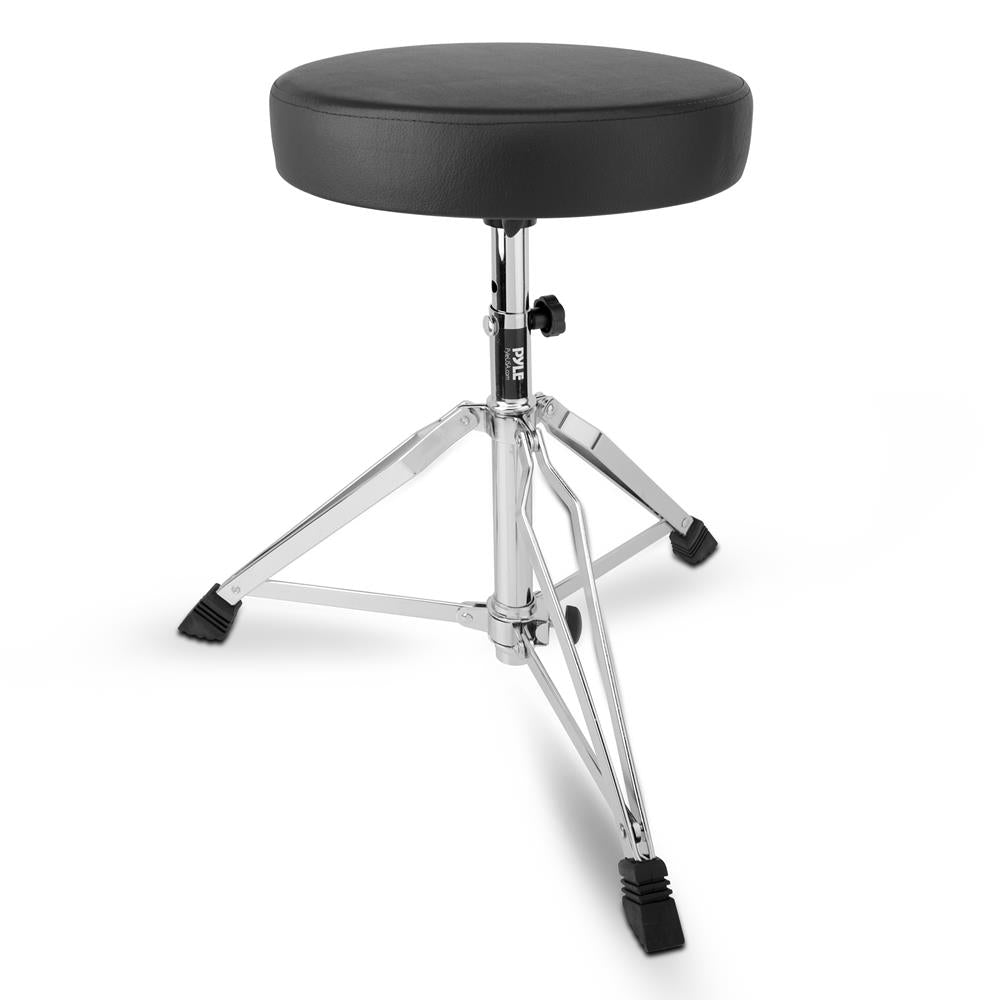 Adjustable Drum Throne - Comfort Foam Seat, Stable Tripod Legs