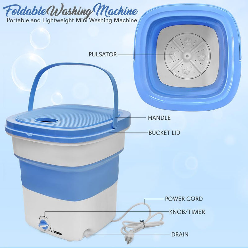 Bucket Portable Collapsible Washing Machine Foldable Mini Washing