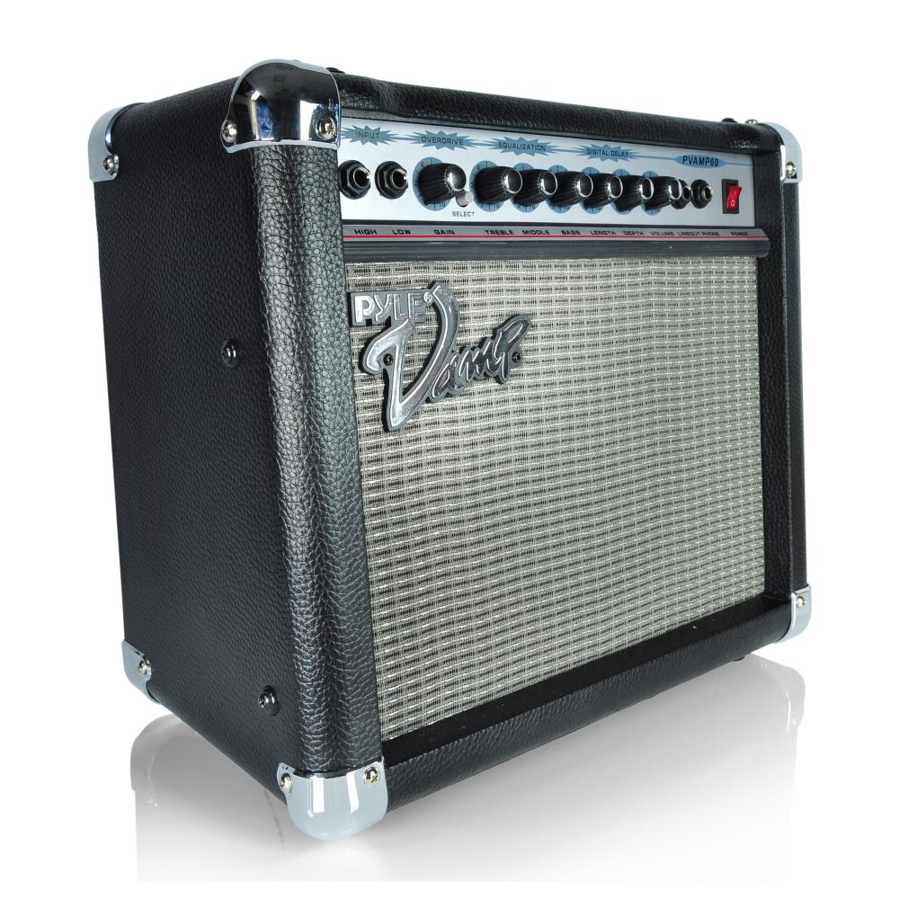 60W Guitar Amplifier, Powerful Sound, 3-Band EQ, Overdrive – Pyle USA