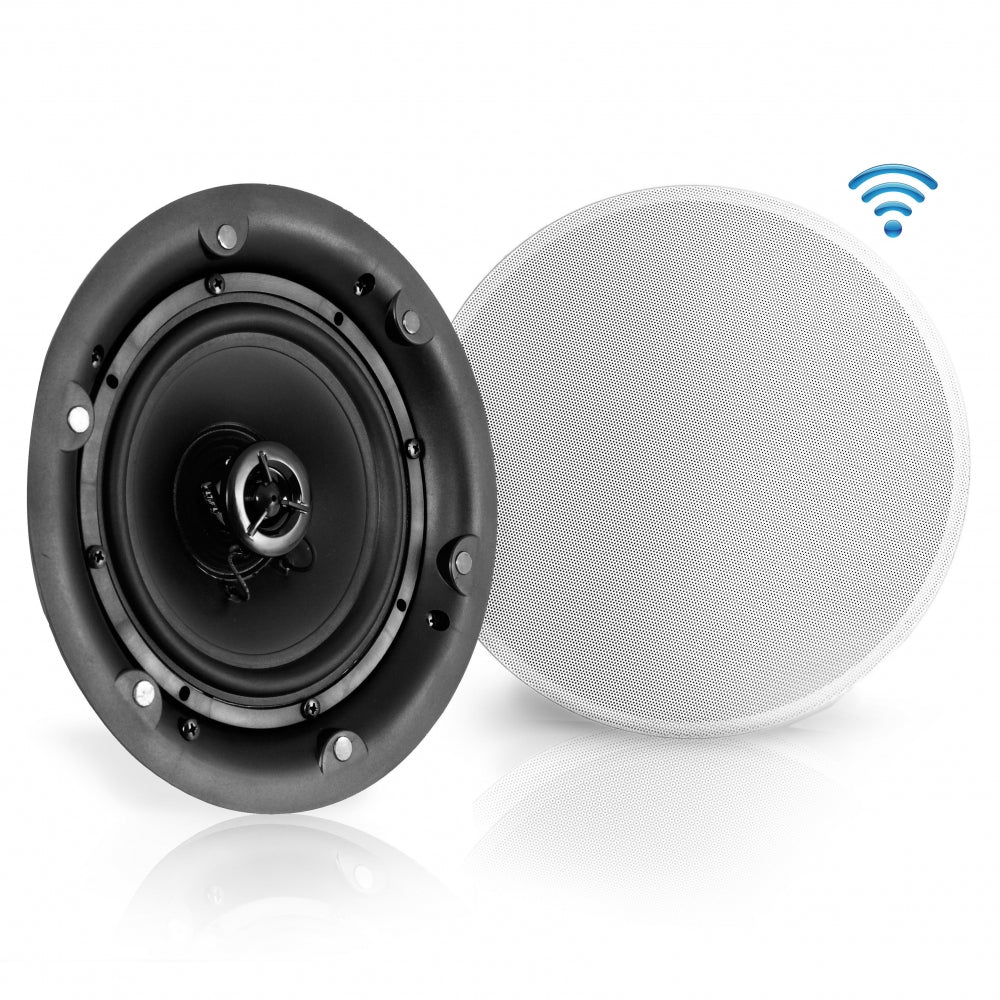 Ceiling/Wall Speaker System, Wireless Bluetooth, 300W, White