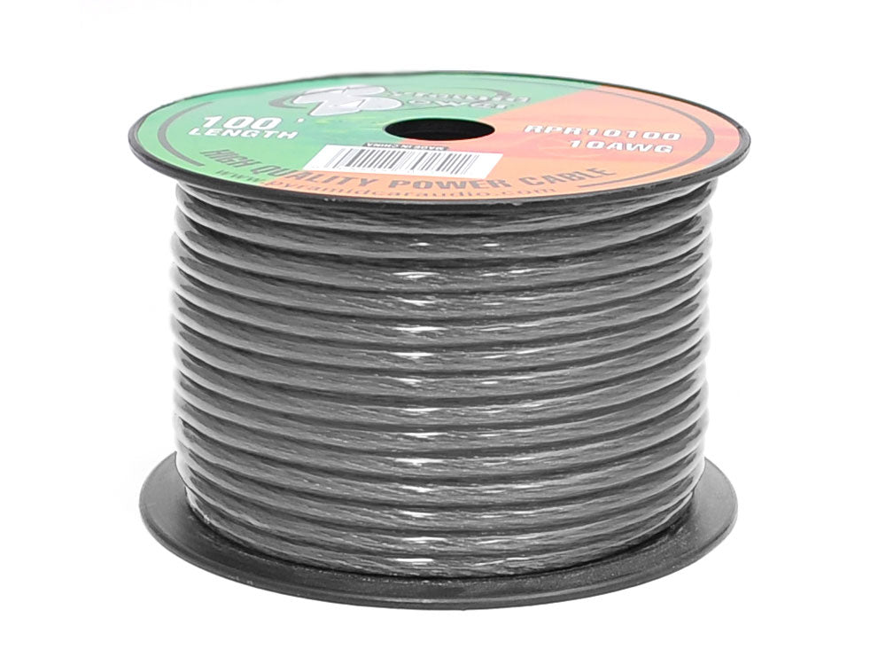 Xscorpion 2 Gauge OFC Power Ground Wire – 10ft, Platinum Finish, Marine Grade