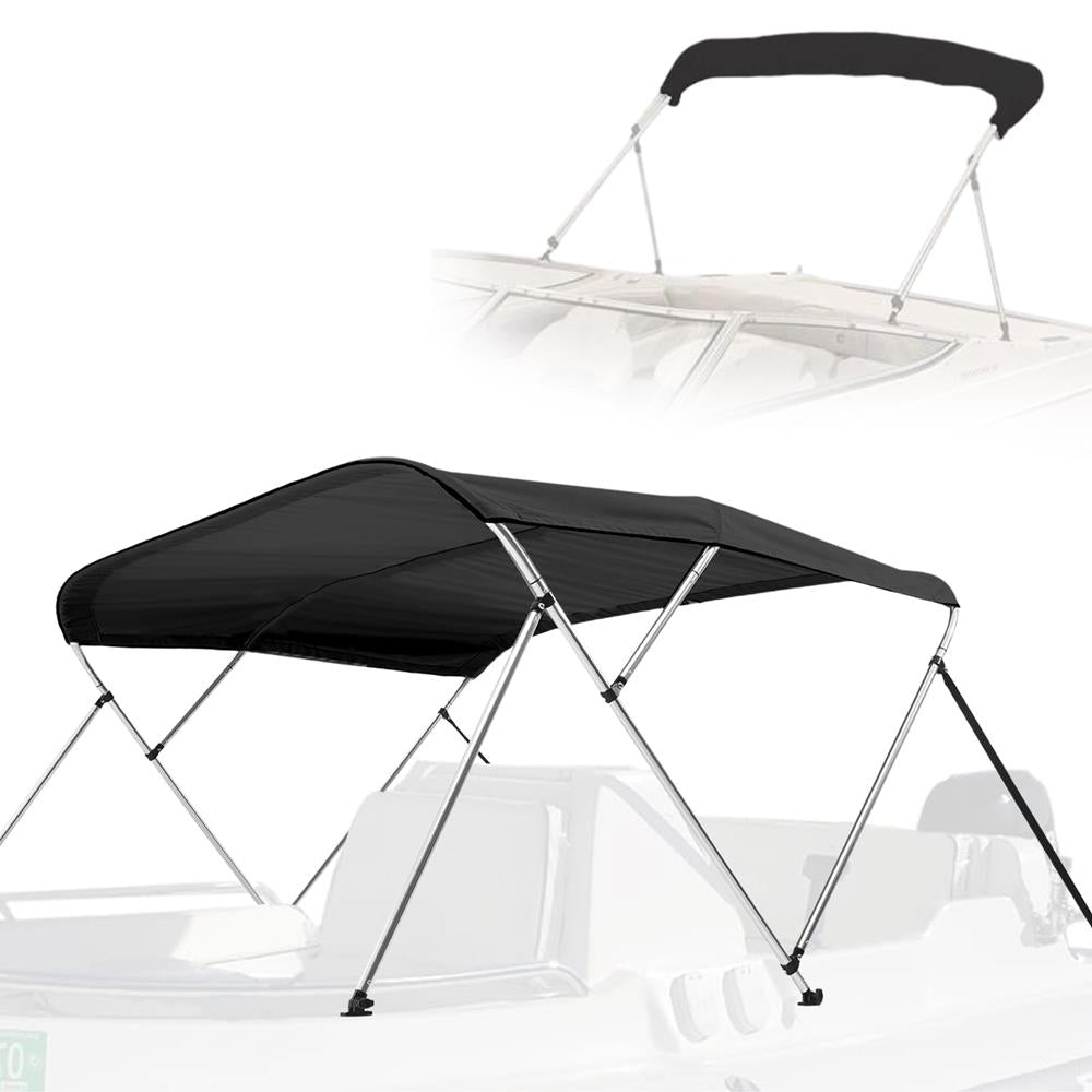 Black Bimini Top Storage Boot – Fits 91-96W, Heavy-Duty 600D Marine Polyester