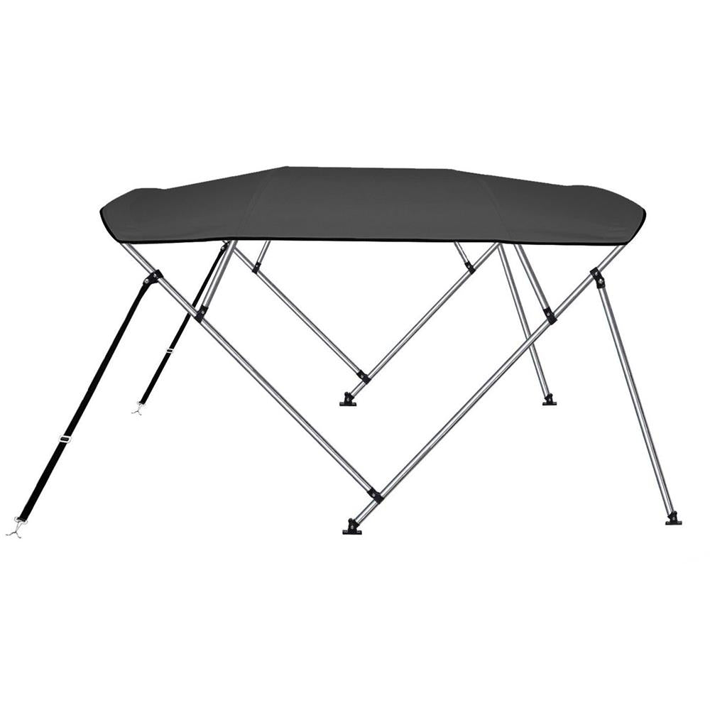 4 Bow Bimini Top Boat Cover, Waterproof UV-Resistant Aluminum