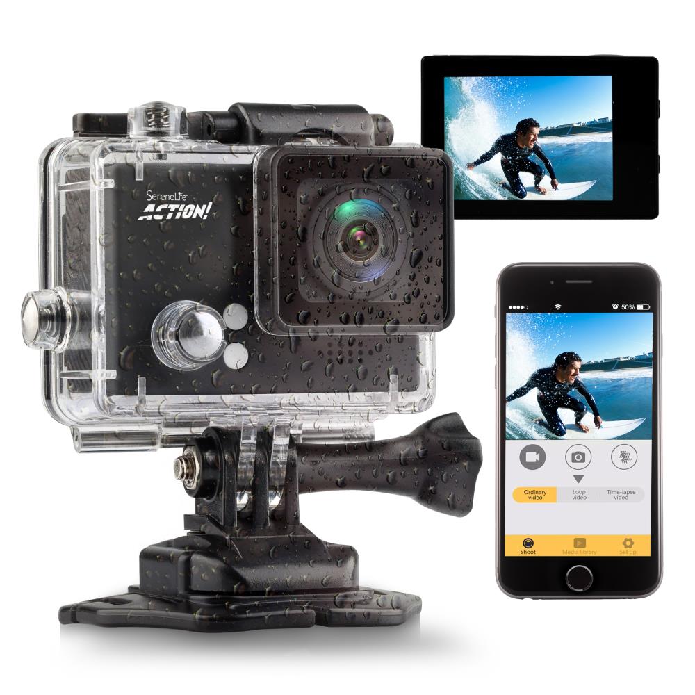 4K Ultra HD Action Camcorder, Slow-Mo, WiFi, 2