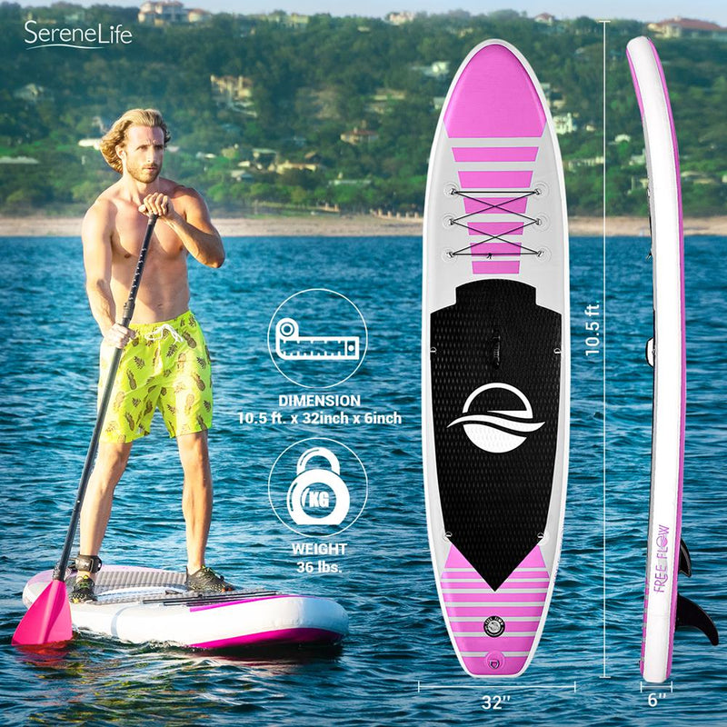 SereneLife Inflatable Stand Up Paddle purchases Board