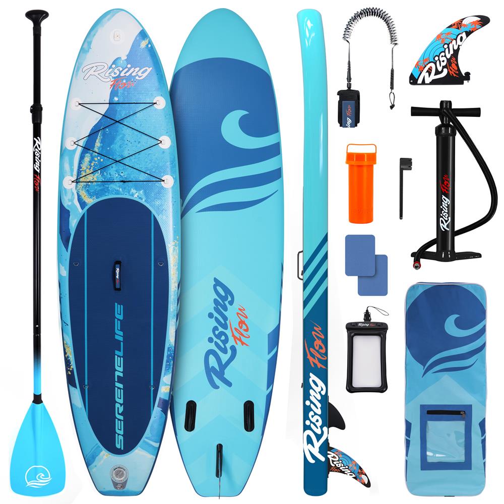 Inflatable Paddle Board - Stable Non-Slip Deck, 10'6