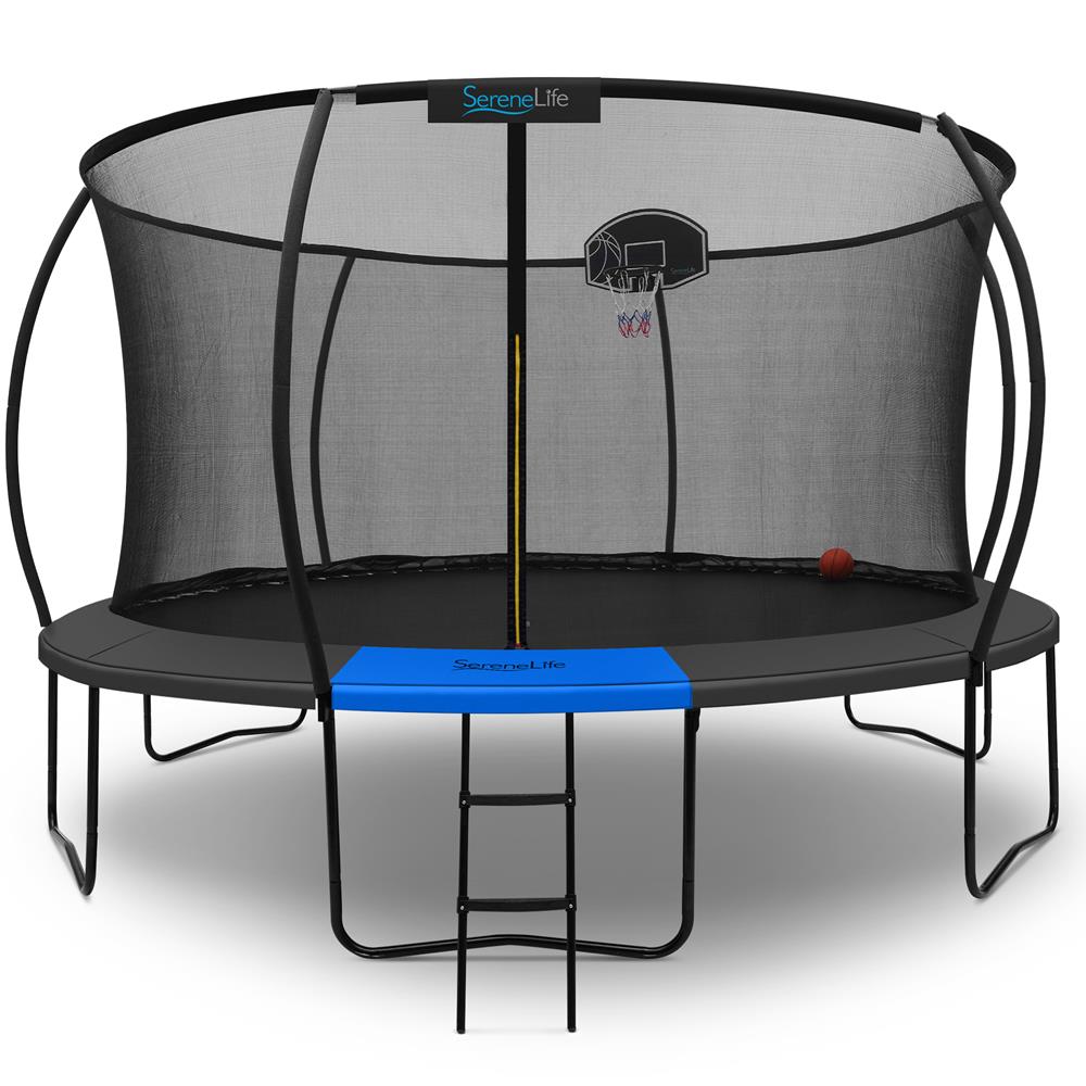 14FT Outdoor Trampoline for Kids - Safe Design, UV-Tested Mat