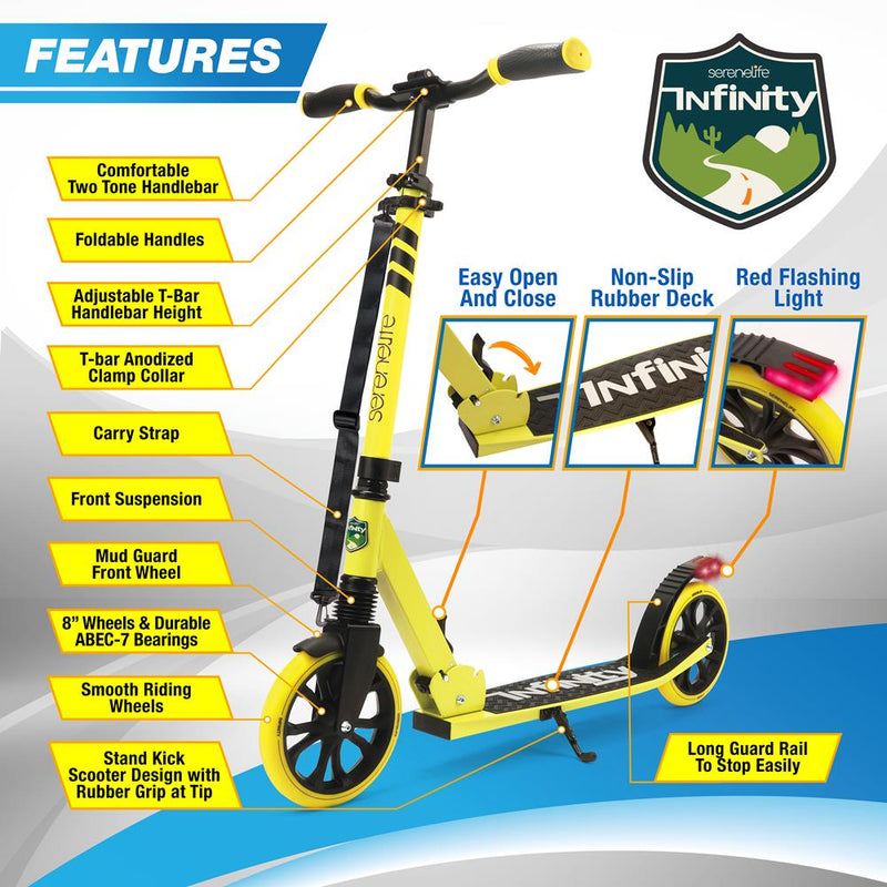 Foldable Kick Scooter – Pyle USA