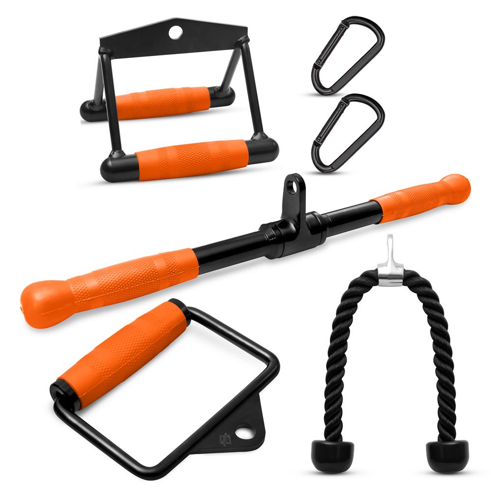 2 Stuks Push-down Enkele Gymhandgrepen – Voor Triceps, Pull-down En Kabelmachines, Antislip TPE-handgreep Met Stalen Kern, Geschikt Voor Thuis- En Fitnessruimtes