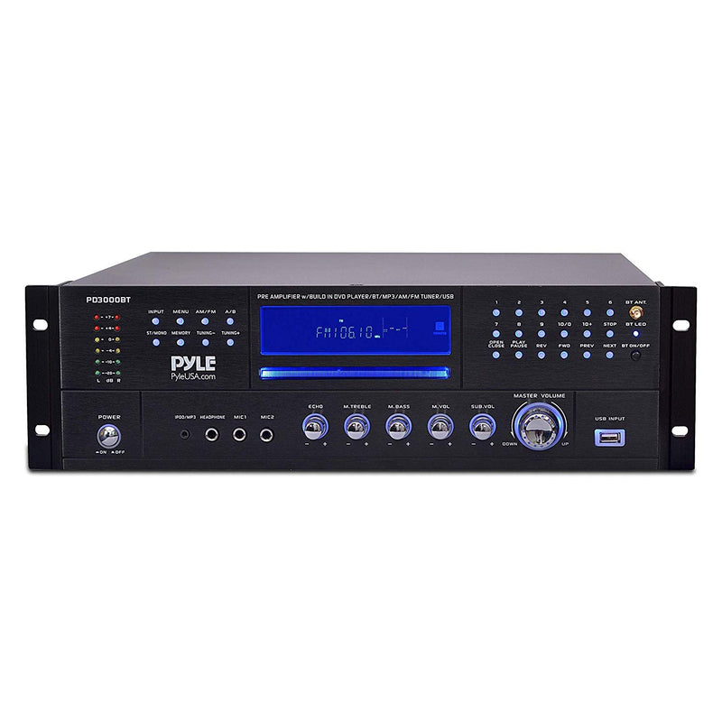 4-Channel Home Theater Bluetooth Preamplifier - 3000 Watt Stereo