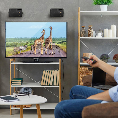 3-Way Indoor Outdoor Speakers 200W 3.5" Wall Mount Home Theater