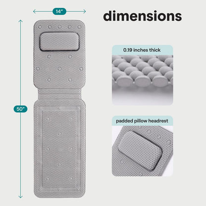 Plunge Tub Comfort + Pillow Mat