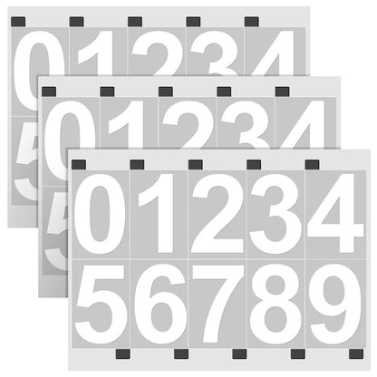 Reflective Mailbox Number Stickers 3-Set