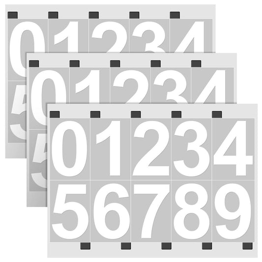 Reflective Mailbox Number Stickers 3-Set
