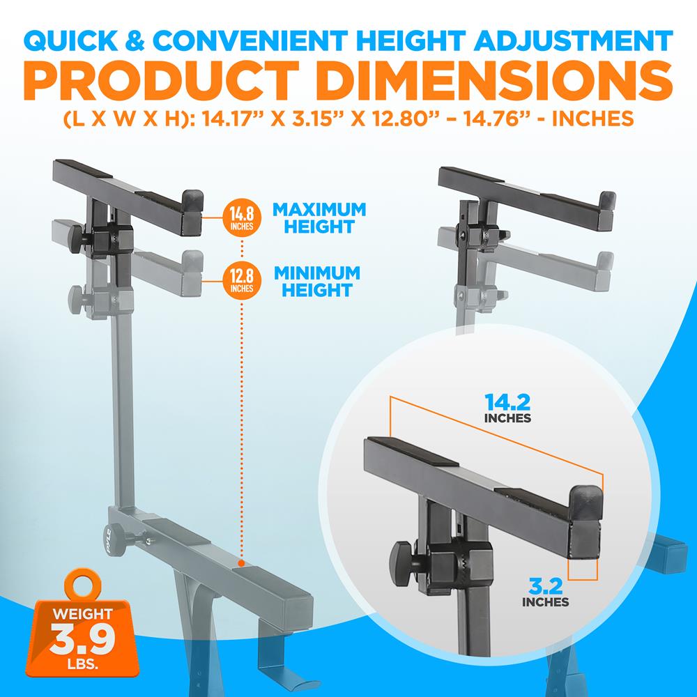 2Nd Tier For Z Keyboard Stand – Pyle USA