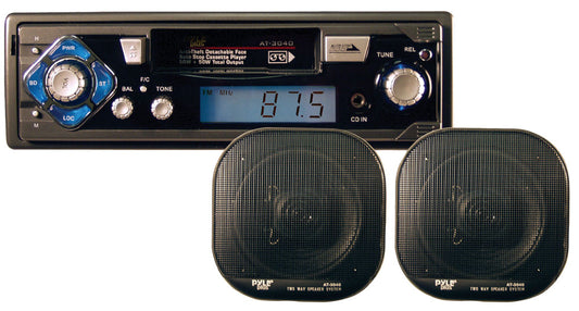 product image number 1 for Pyle Am/Fm-Mpx Cassette Player W/Pair Of 5" S