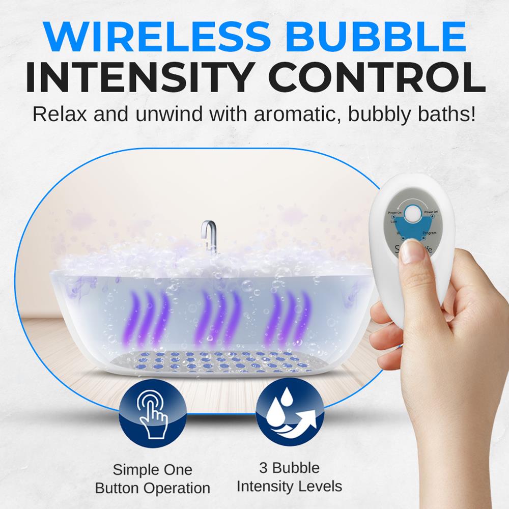 SereneLife Bubble Bath Mat - Thumbnail 3