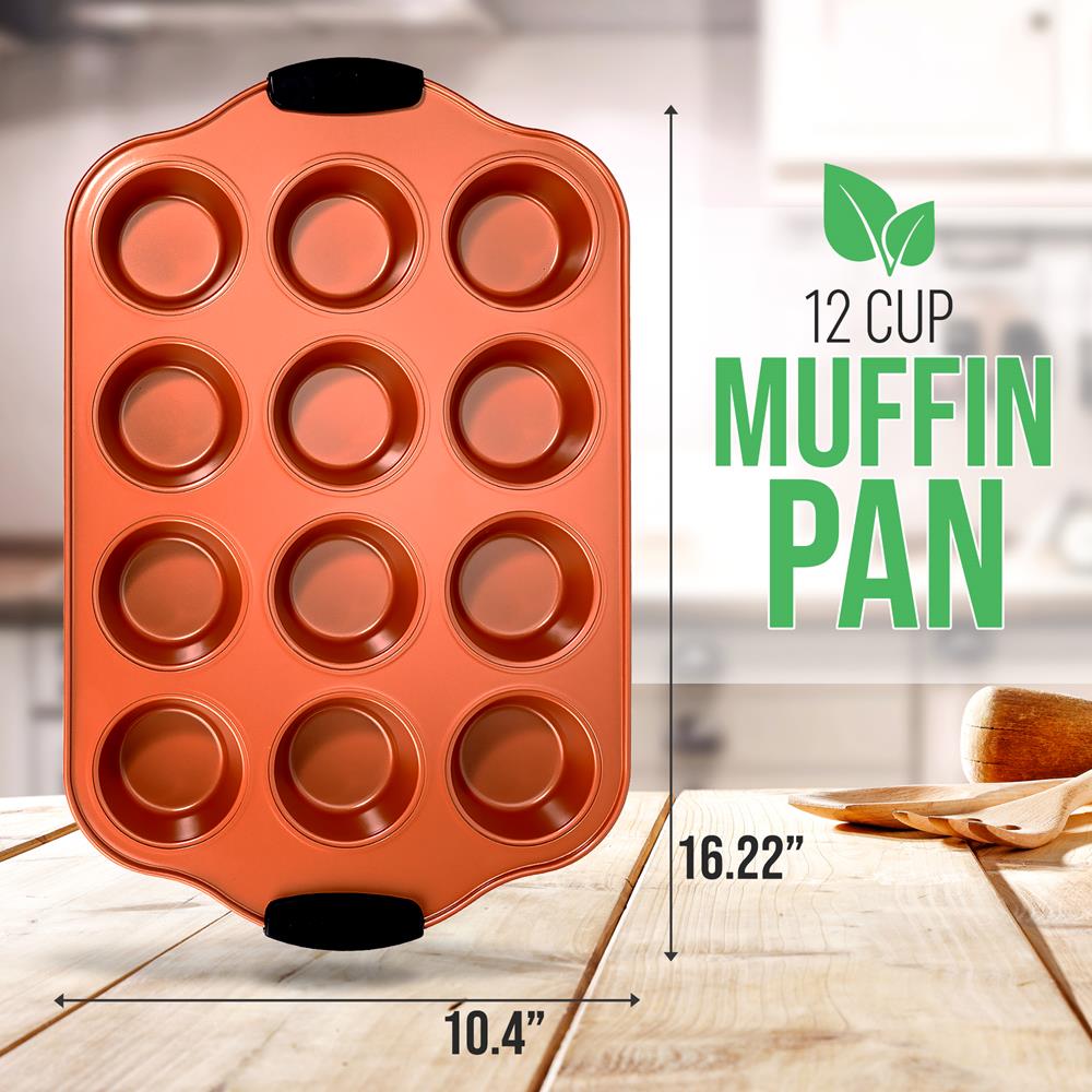 product image number 2 for NutriChef 12 Cup Muffin Pan