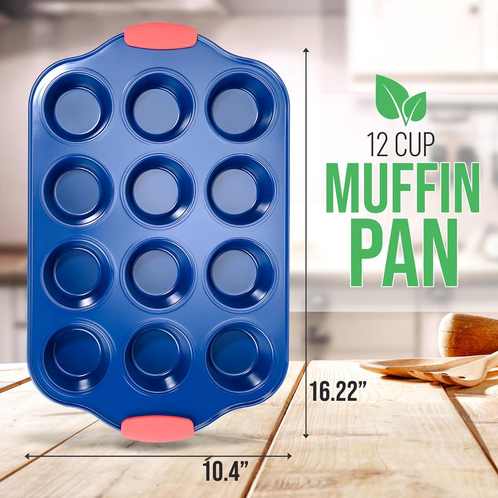 product image number 2 for NutriChef 12 Cup Muffin Pan