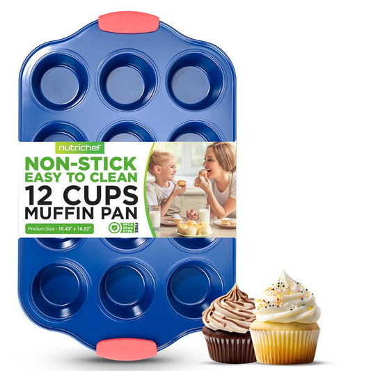 product image number 1 for NutriChef 12 Cup Muffin Pan