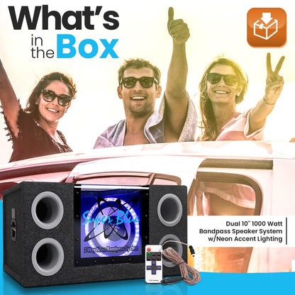 Neon Lit Dual 10" Banpass System