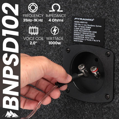 Neon Lit Dual 10" Banpass System