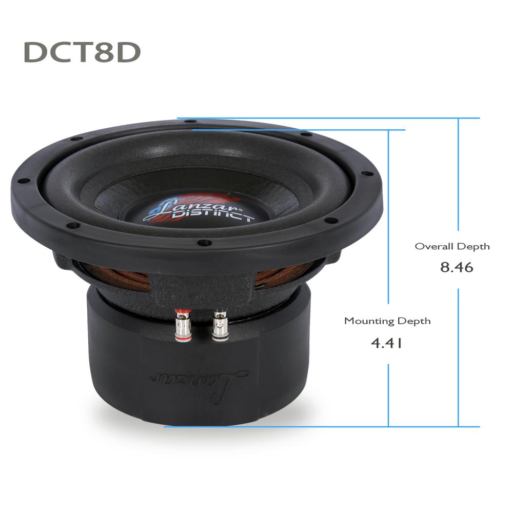 product image number 6 for Lanzar Lanzar Dc 8" Dual Voice Coil Woofer