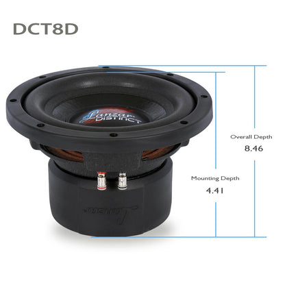 product image number 6 for Lanzar Lanzar Dc 8" Dual Voice Coil Woofer