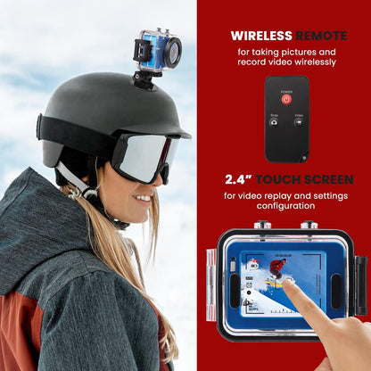 product image number 7 for Pyle Gear Pro Hd 1080P Action Cam