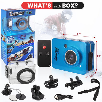 product image number 9 for Pyle Gear Pro Hd 1080P Action Cam